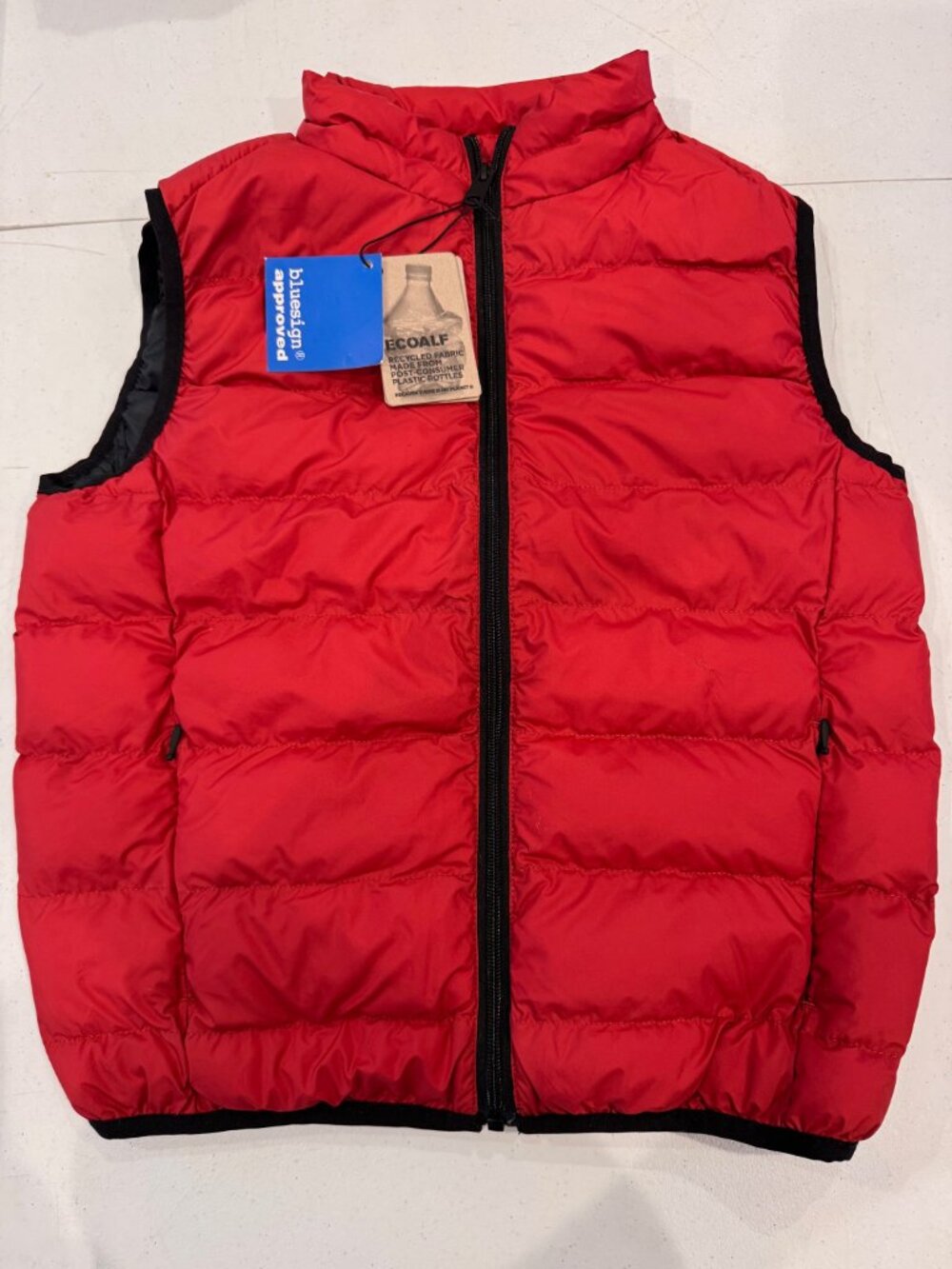 NWT - Reversible and RESPONSIBLE Red and Black Puffer Vest